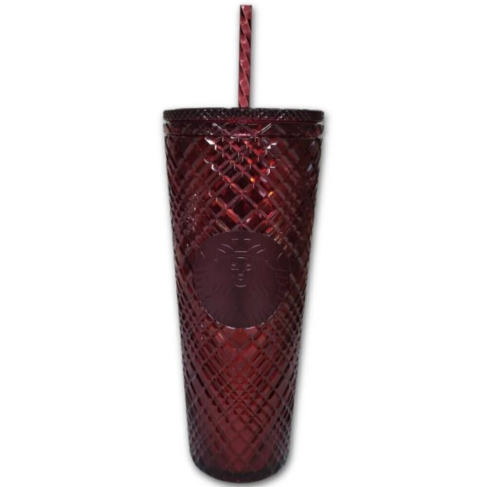 Starbucks Red/Burgandy Jewel Holiday 24 oz tumbler